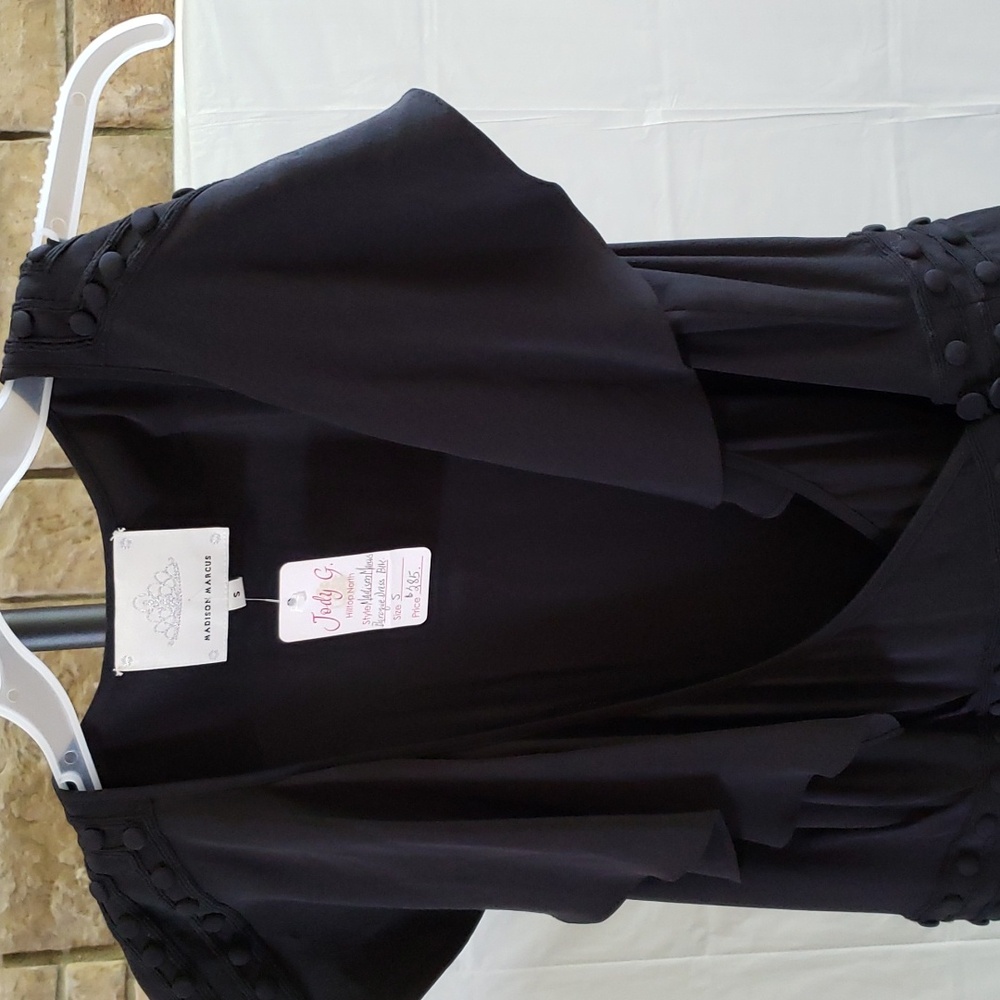 Women's black evening dress